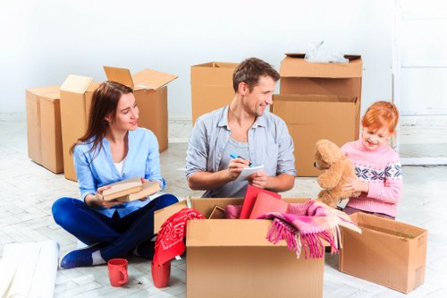 Warehouse moving equipment representing ethical operations at Maidavale Man And Van