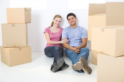 Movers handling a residential removal in Maida Vale