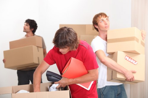 Moving day logistics for house removals in Maidavale with loaded removal van
