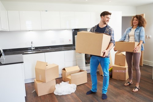 Residential move access in a Maida Vale apartment block