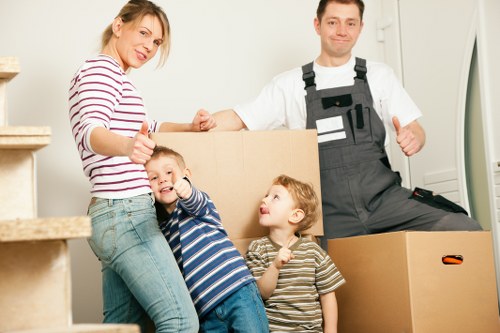 Careful packing and labeling for house removals in Maidavale