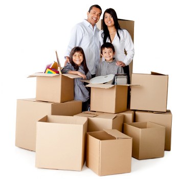 Packed boxes and home move preparation in Maida Vale